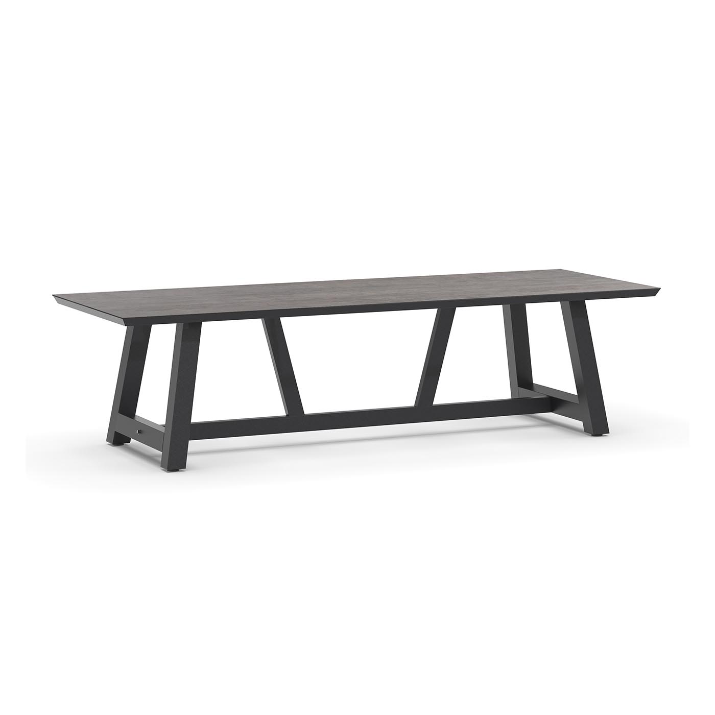 Ozon Dining Table Trespa Forest Grey 280 x 100 cm Charcoal