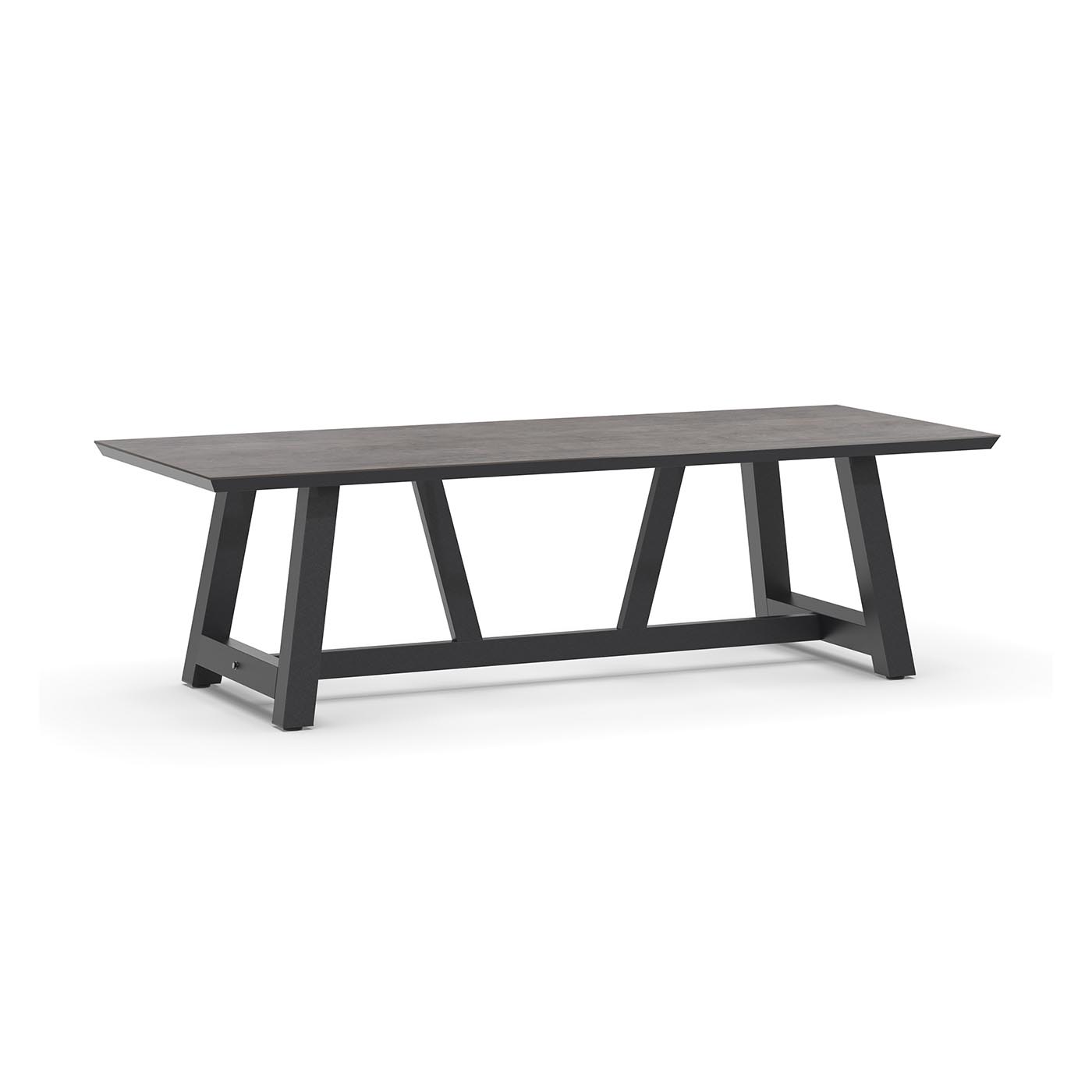 Ozon Dining Table Trespa Forest Grey 250 x 100 cm Charcoal