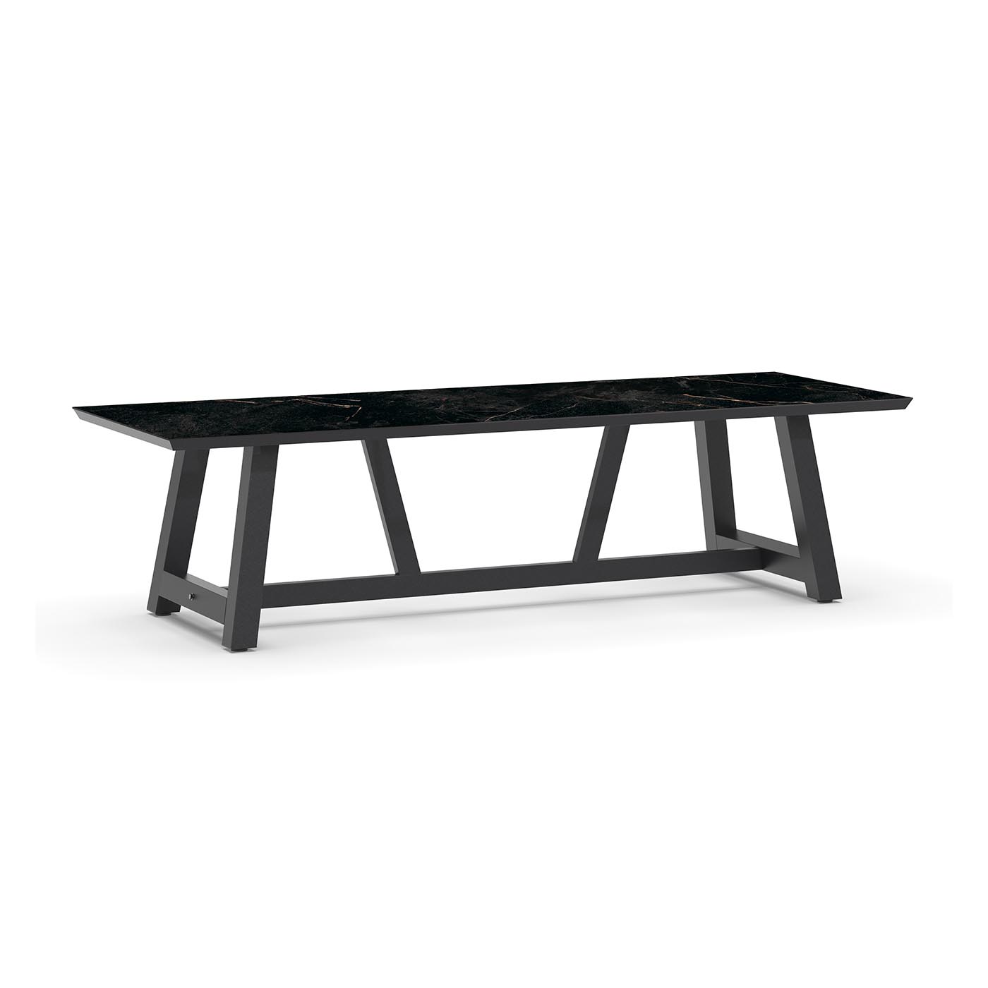 Ozon Dining Table Trespa Marble 280 x 100 cm Charcoal