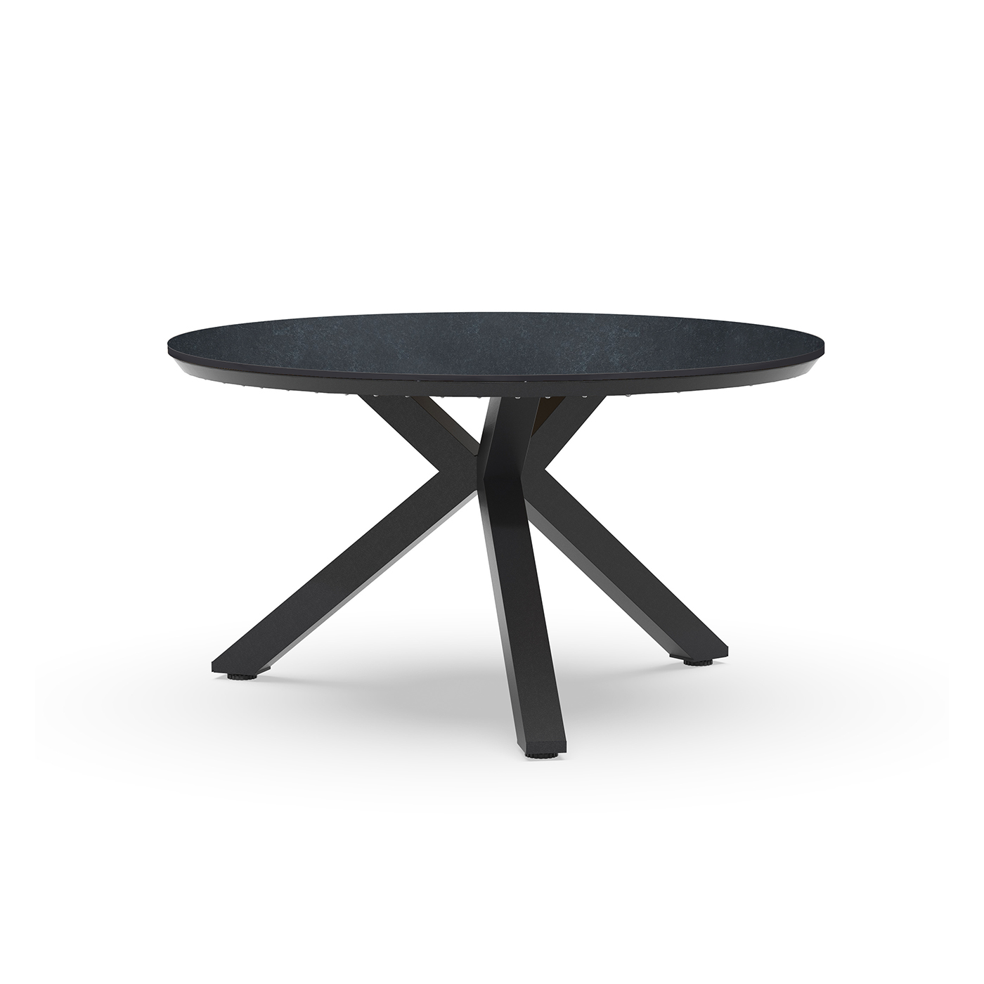 Orbital Low Dining Table Trespa Graphite 120 cm Ø Charcoal
