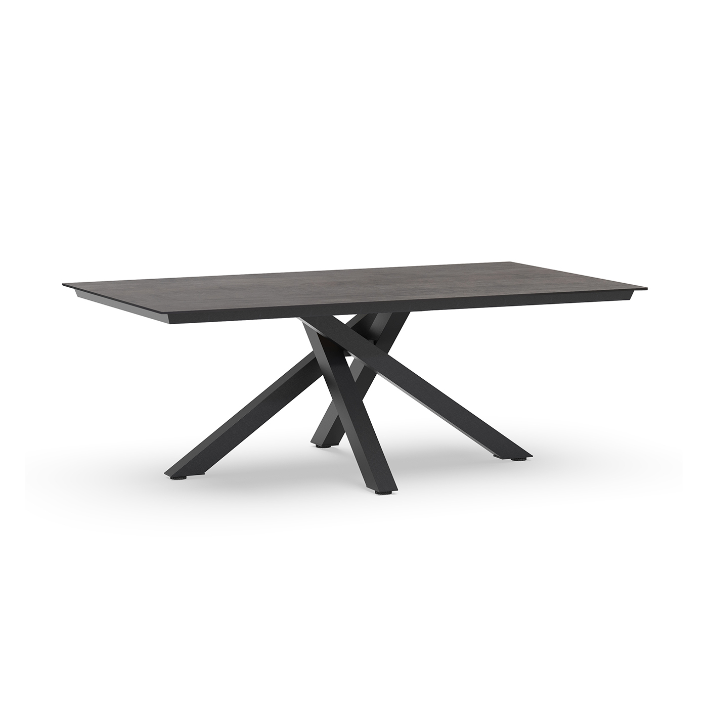 Orion Low Dining Table Trespa Forest Grey 180 x 100 cm Charcoal