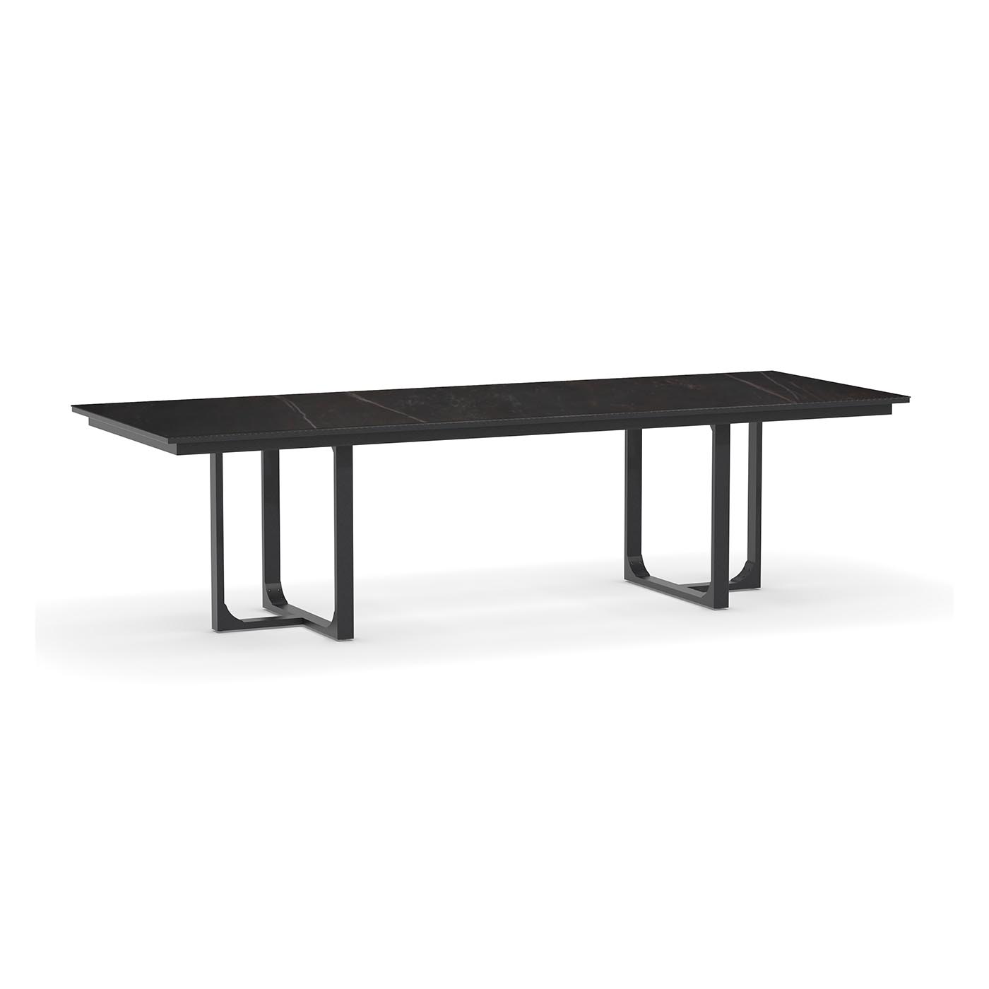 Nida Alu Dining Table Dekton Kelya 280 x 100 cm Charcoal